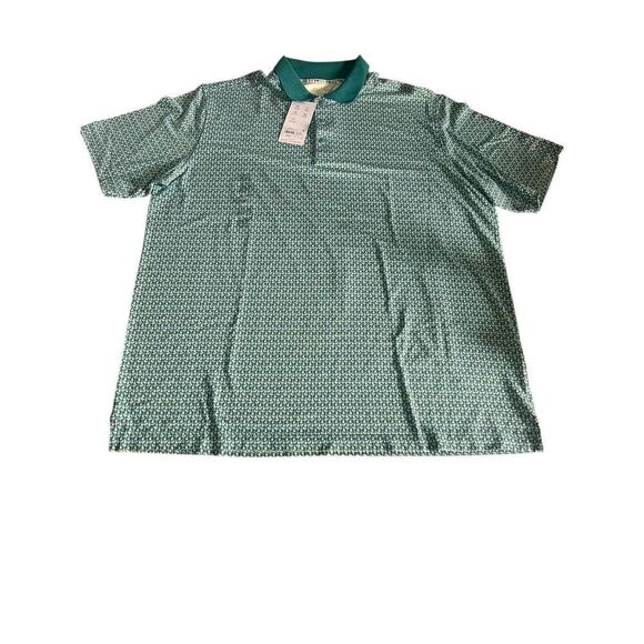 Walter Hagen Men's Small Clubhouse 19th Hole Golf Polo Shirt Club Green Martini - Picture 3 of 5